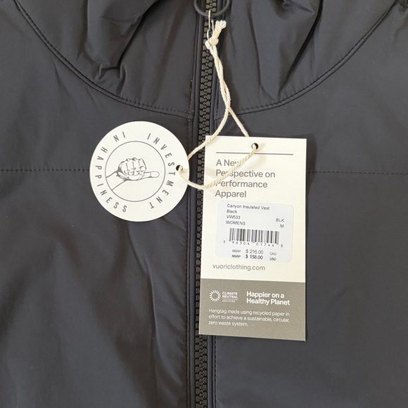 Vuori Canyon Insulated Vest - Black - Picture 2 of 8